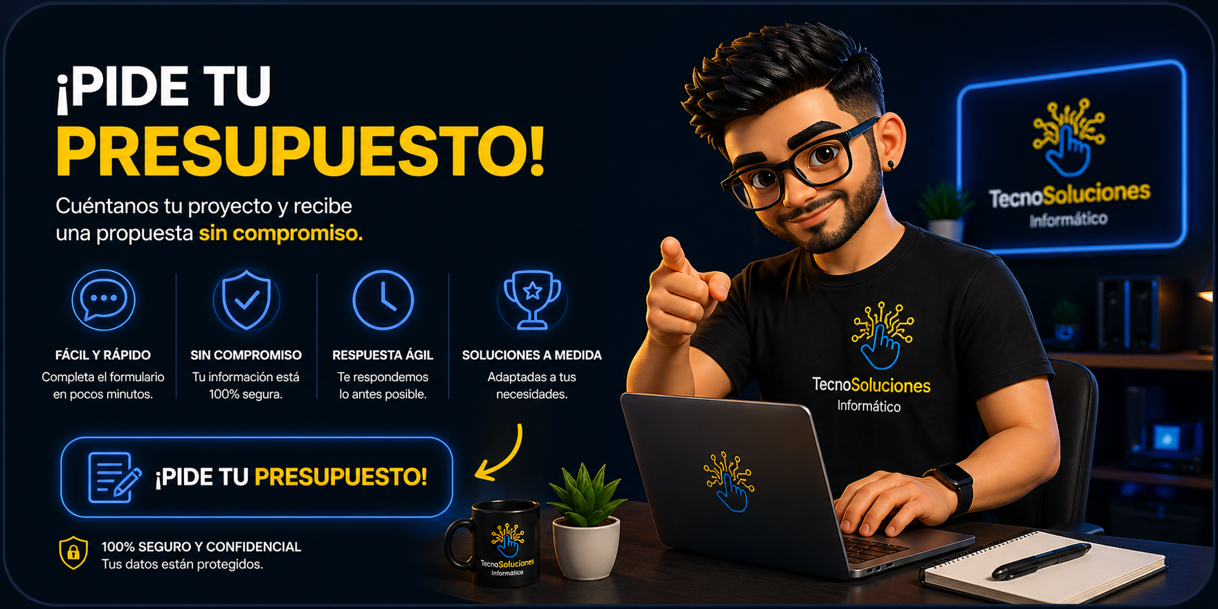 Pide presupuesto servicio técnico